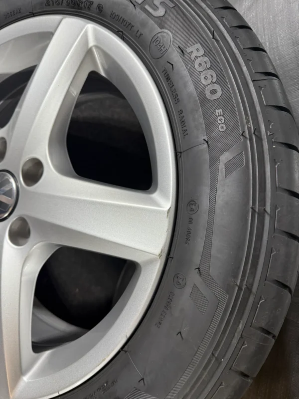ORIGINAL VW T5 7H 215/60 R17 ASPEN SOMMERRÄDER 7H0071497B SILBER – Bild 7
