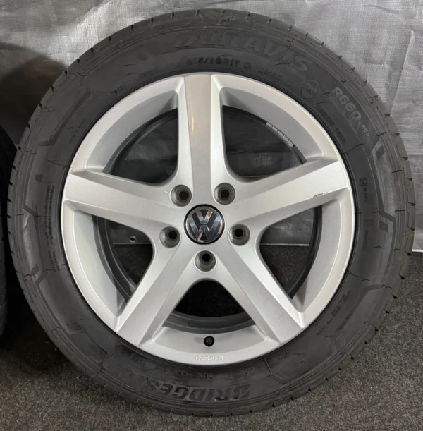 ORIGINAL VW T5 7H 215/60 R17 ASPEN SOMMERRÄDER 7H0071497B SILBER – Bild 2